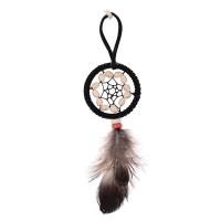 Zinc Alloy Key Chain, with Feather & Wood, Dream Catcher, 150mm 