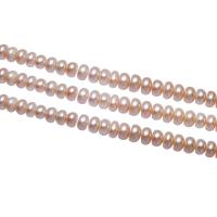 Perlas Patata Freshwater, Perlas cultivadas de agua dulce, natural, Rosado, 7-8mm, agujero:aproximado 0.8mm, longitud:aproximado 15.5 Inch, Vendido por Sarta