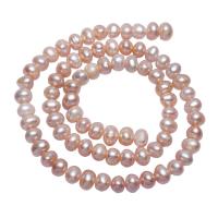 Potato Cultured Freshwater Pearl Beads, natural, pink, 6-7mm Approx 0.8mm Approx 14.5 Inch 