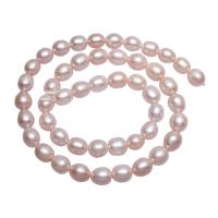 Potato Cultured Freshwater Pearl Beads, natural, pink, 7-8mm Approx 0.8mm Approx 15.3 Inch 