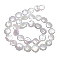 Perles nacres baroques de culture d'eau douce , perle d'eau douce cultivée, pepite, naturel, blanc, 11-12mm Environ 0.8mm Environ 15.3 pouce, Vendu par brin