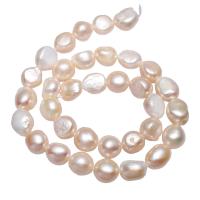 Perles nacres baroques de culture d'eau douce , perle d'eau douce cultivée, pepite, naturel, rose, 10-11mm Environ 0.8mm Environ 15.3 pouce, Vendu par brin