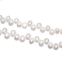 Potato Cultured Freshwater Pearl Beads, natural, white, 8-9mm Approx 0.8mm Approx 15.7 Inch 