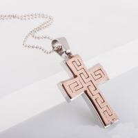 Stainless Steel Cross Pendants, plated Approx 3-5mm 