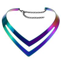Iron Collar Necklace, with 5.12Inch extender chain, plated, Unisex, 36mm Approx 15.75 Inch 
