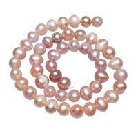 Perlas Patata Freshwater, Perlas cultivadas de agua dulce, natural, Púrpura, 8-9mm, agujero:aproximado 0.8mm, longitud:aproximado 14 Inch, Vendido por Sarta