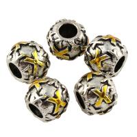 Enamel Zinc Alloy Beads, Drum, plated Approx 2mm 