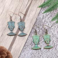Zinc Alloy Drop Earring, Character, plated, for woman 
