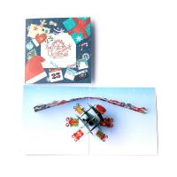 Paper 3D Greeting Card, handmade, with envelope & 3D effect & hollow 