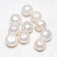 Perlas Patata Freshwater, Perlas cultivadas de agua dulce, natural, Blanco, 10-11mm, agujero:aproximado 0.8mm, 10PCs/Bolsa, Vendido por Bolsa