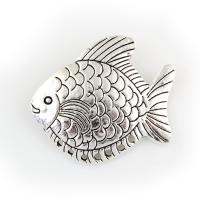 Zinc Alloy Animal Pendants, Fish, antique silver color plated, lead & cadmium free Approx 