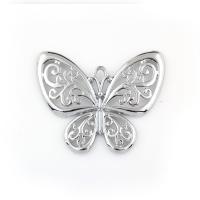 Zinc Alloy Animal Pendants, Butterfly, platinum color plated Approx 