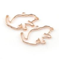 Zinc Alloy Animal Pendants, rose gold color plated Approx 1mm 