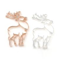 Zinc Alloy Animal Pendants, Deer, plated Approx 1mm 