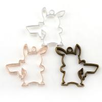 Zinc Alloy Animal Pendants, plated, for woman Approx 1.5mm 