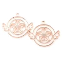 Zinc Alloy Jewelry Pendants, rose gold color plated Approx 1mm 
