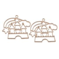 Zinc Alloy Jewelry Pendants, rose gold color plated Approx 2mm 