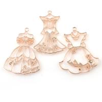 Garment Shaped Zinc Alloy Pendants, rose gold color plated Approx 1mm 
