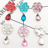 Mobile Phone DIY Decoration, Zinc Alloy, silver color plated, with rhinestone 