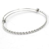 Stainless Steel Bangle, adjustable & for woman, original color 