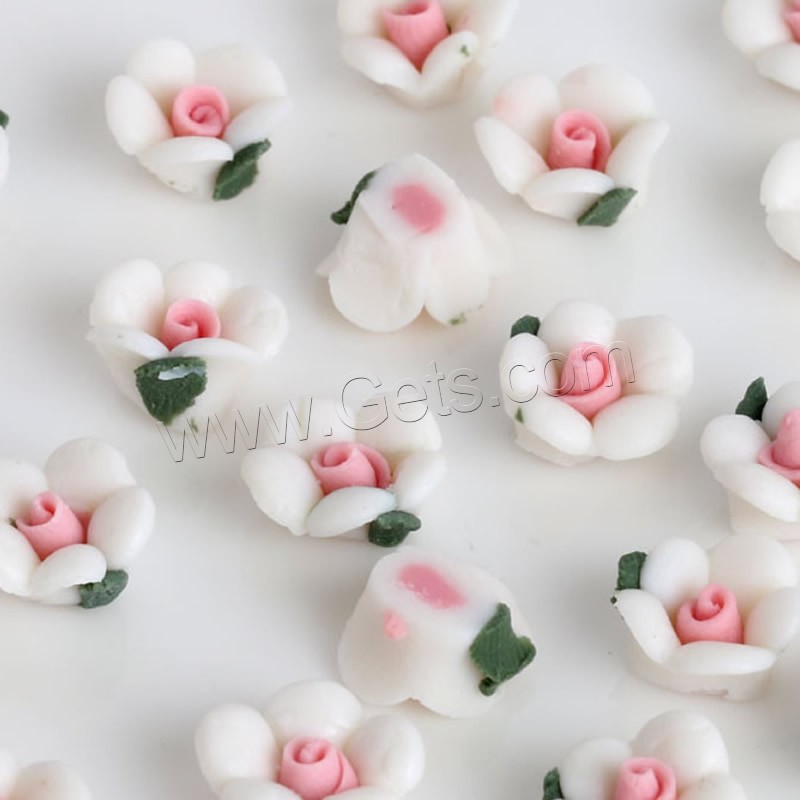 Mobile Phone DIY Decoration, Porcelain, Flower, for woman, more colors for choice, Sold By Bag