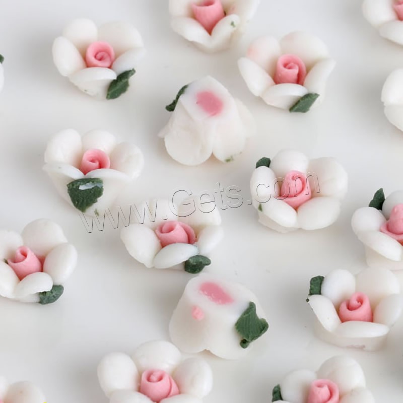 Mobile Phone DIY Decoration, Porcelain, Flower, for woman, more colors for choice, Sold By Bag