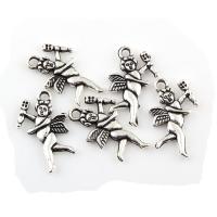 Character Shaped Zinc Alloy Pendants, Angel, antique silver color plated Approx 