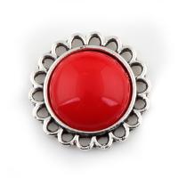Zinc Alloy Cabochon, with Resin, antique silver color plated 