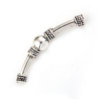 Zinc Alloy Curved Tube Beads, antique silver color plated Approx 4mm 