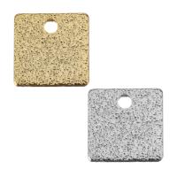 Brass Jewelry Pendants,  Square, plated Approx 1mm 
