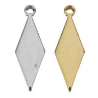 Brass Jewelry Pendants, Rhombus, plated Approx 1mm 