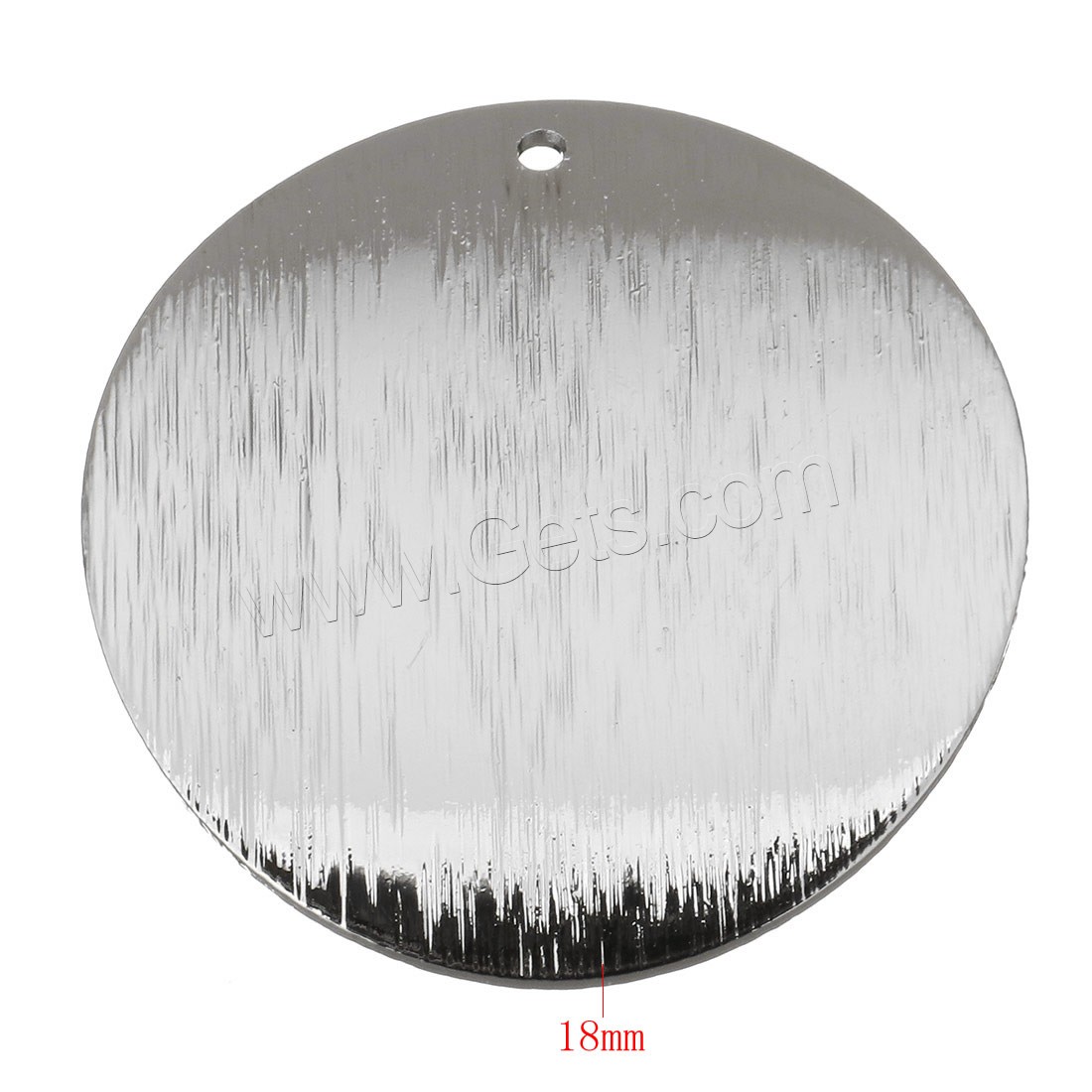 Латунные ювелирные кулоны, Латунь, Плоская круглая форма, покрытый платиной, разный размер для выбора, отверстие:Приблизительно 1mm, продается PC