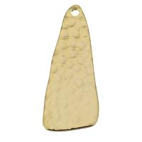 Brass Jewelry Pendants, Triangle, real gold plated Approx 1.5mm 