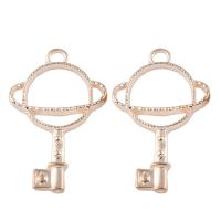 Zinc Alloy Key Pendants, rose gold color plated Approx 2mm 
