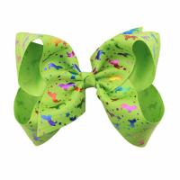 Alligator Hair Clip, Cloth, with Stainless Steel, Bowknot, for children 150mm 