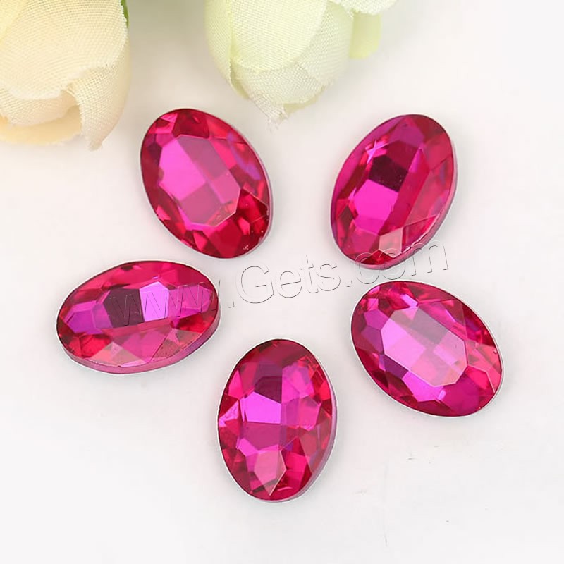 Mobile Phone DIY Decoration, Glass, Ellipse, for woman, more colors for choice, Sold By PC