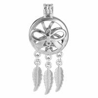 Zinc Alloy Floating Charm Pendant, silver color plated, fashion jewelry & for woman, lead & cadmium free Approx 2.5mm 