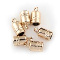 Zinc Alloy End Cap, gold color plated Approx 2mm 
