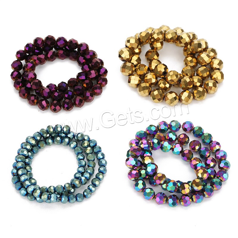 Multicolor Magnetic Hematite Beads, Round, different size for choice & faceted, more colors for choice, Hole:Approx 1.5mm, Length:15 Inch, Sold By Strand