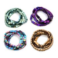 Perles hématite magnétique multicolore, plus de couleurs à choisir, 4mm Environ 2mm Environ 15 pouce, Environ Vendu par brin