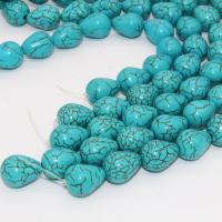 Perles en Turquoise naturelle, avec fil en cristal, larme Environ 1-2mm, Diamètre inté Environ 60mm Environ 17 pouce, Environ Vendu par brin
