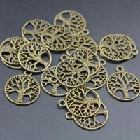 Zinc Alloy Jewelry Pendants, Tree, plated Approx 2-3mm 