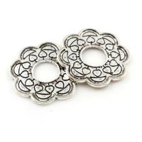 Zinc Alloy Spacer Beads, Flower, antique silver color plated, lead & cadmium free Approx 9mm 