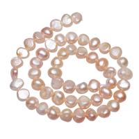 Perles nacres baroques de culture d'eau douce , perle d'eau douce cultivée, pepite, naturel, rose, 7-8mm Environ 0.8mm Environ 15.3 pouce, Vendu par brin