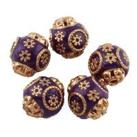 Indonesia Jewelry Beads, with Zinc Alloy, Round, gold color plated Approx 1.5mm 