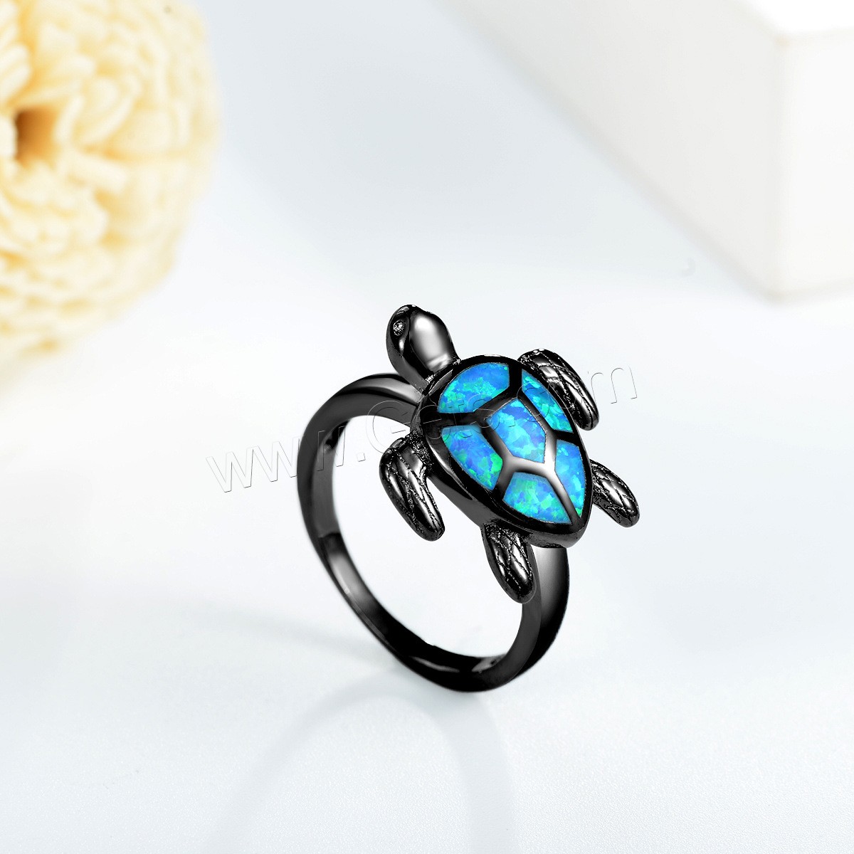 Brass Finger Ring, with Opal, plated, different size for choice & for woman, more colors for choice, 18x21mm, Sold By PC