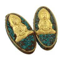 Zinc Alloy Beads, with Indonesia, gold color plated, lead & cadmium free Approx 1.5mm 