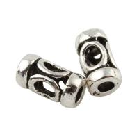Zinc Alloy Jewelry Beads, Column, antique silver color plated, lead & cadmium free Approx 1.5mm 