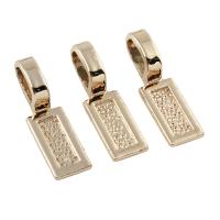 Zinc Alloy Jewelry Pendants, Rectangle, gold color plated, lead & cadmium free Approx 