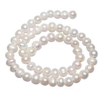 Potato Cultured Freshwater Pearl Beads, natural, white, 8-9mm Approx 2mm .3 Inch 